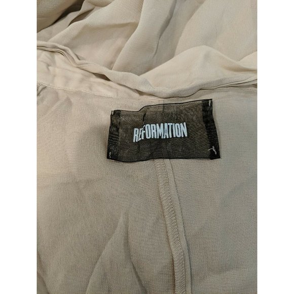 Reformation Wrap Maxi Skirt Tan Size Large Viscose - Picture 2 of 10